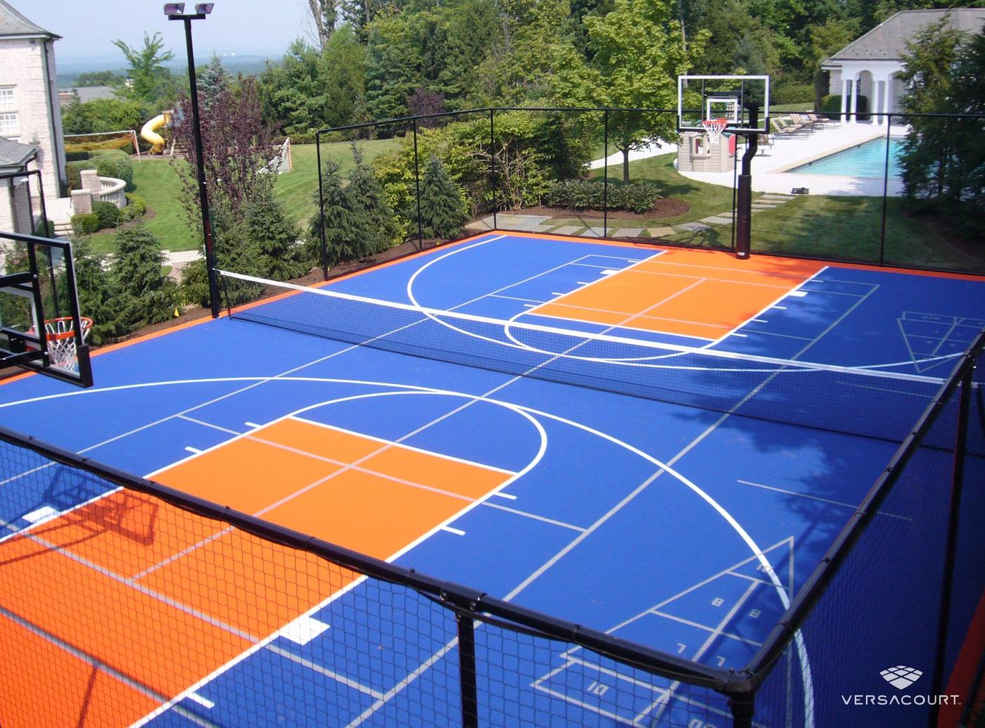 Multi-sport backyard court